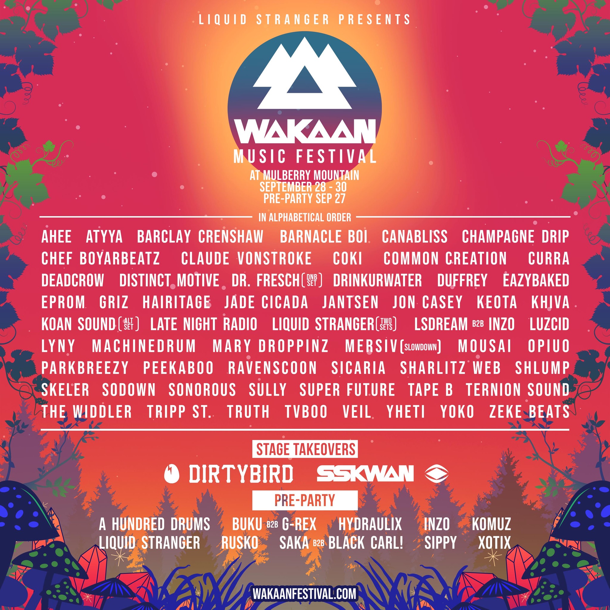 Wakaan Music Festival Lineup